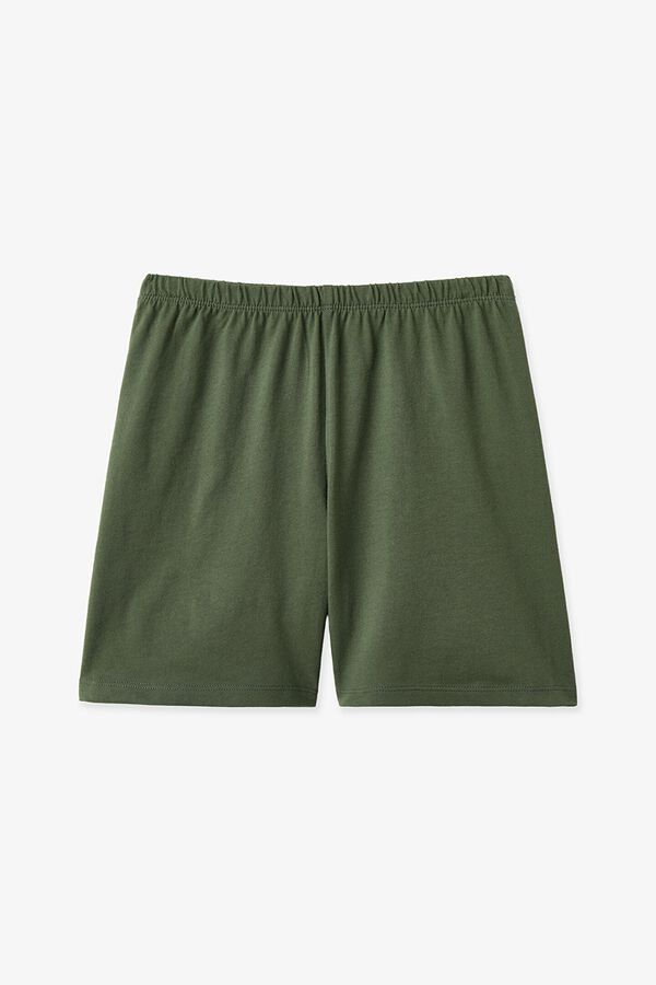 Penti Lot de 2 pyjamas courts enfant camping vert