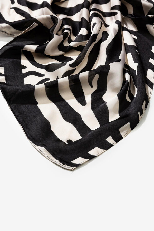 Womensecret Bandana de Cetim Zebra noir