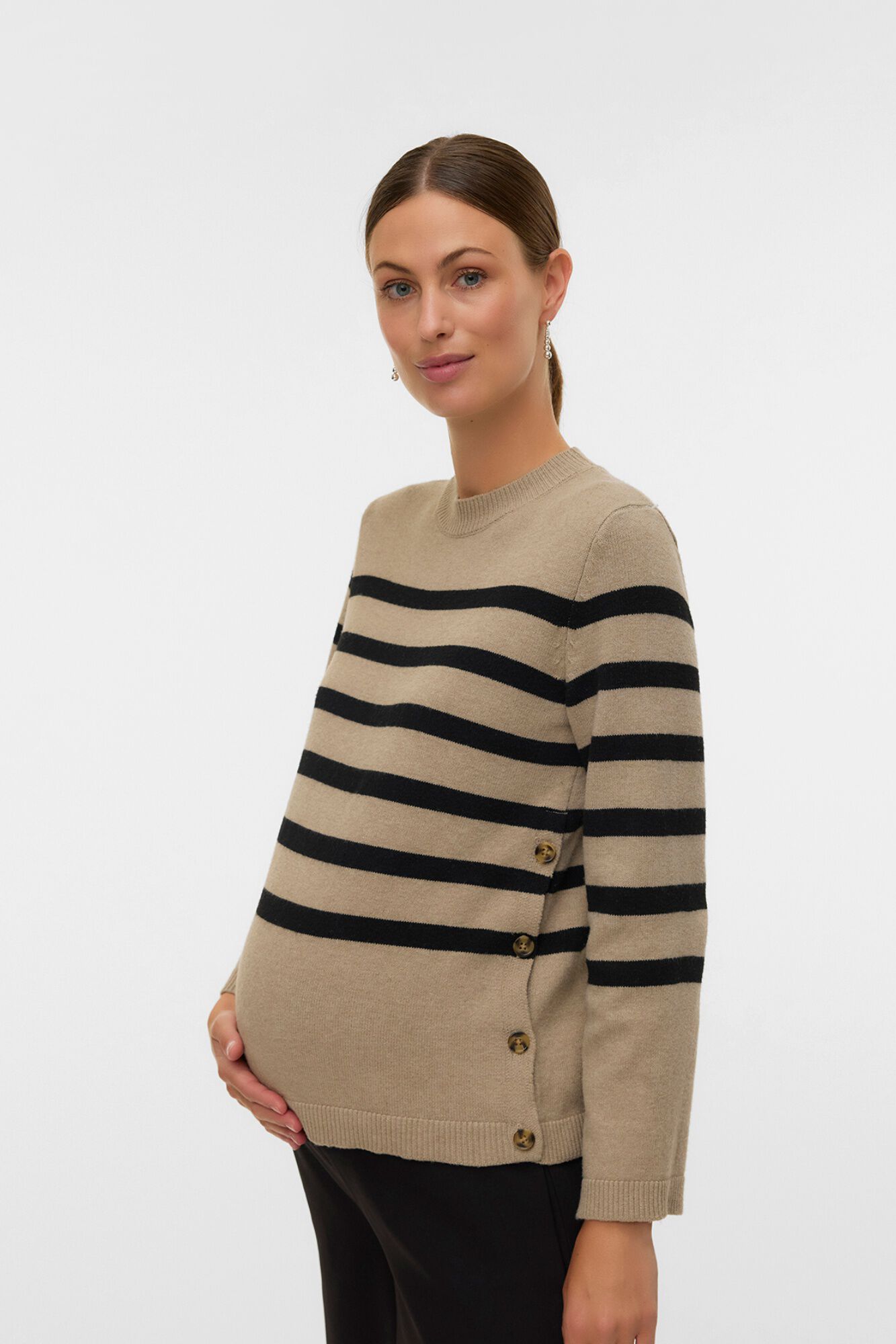 Mamalicious Gestreifter Umstands-Pullover
