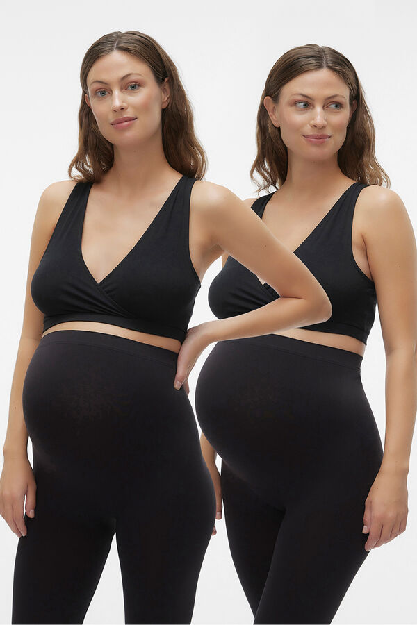 Mamalicious Organic cotton maternity bras black