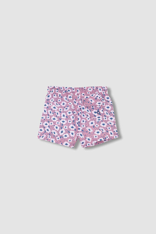 Womensecret Pink large floral print swim shorts Rosa