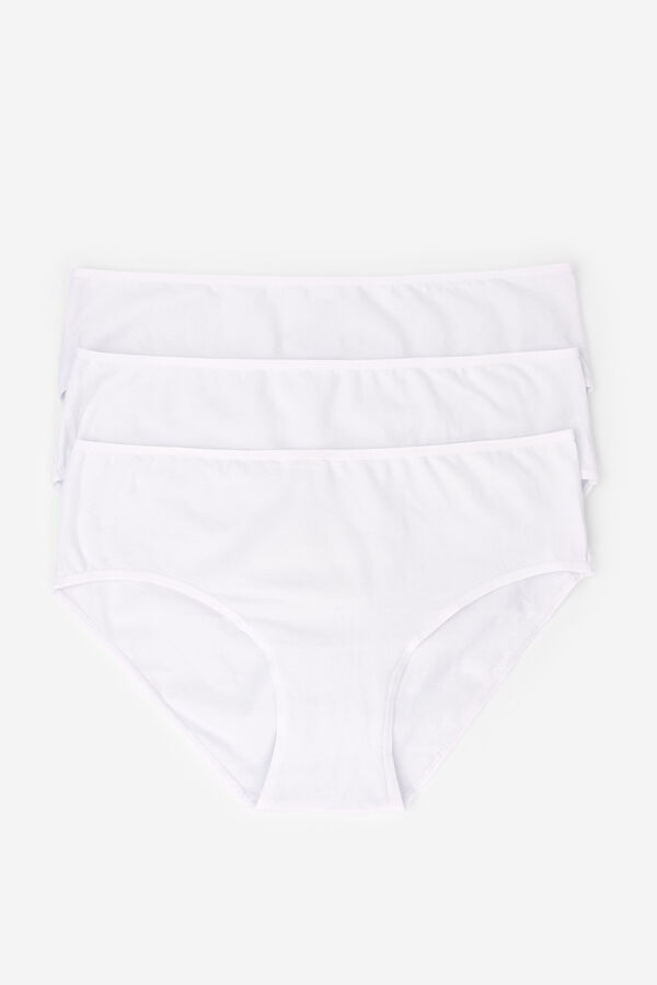 Womensecret 3 cotton panties pack white