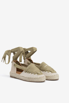 Womensecret Espadrilles with contrast cord green