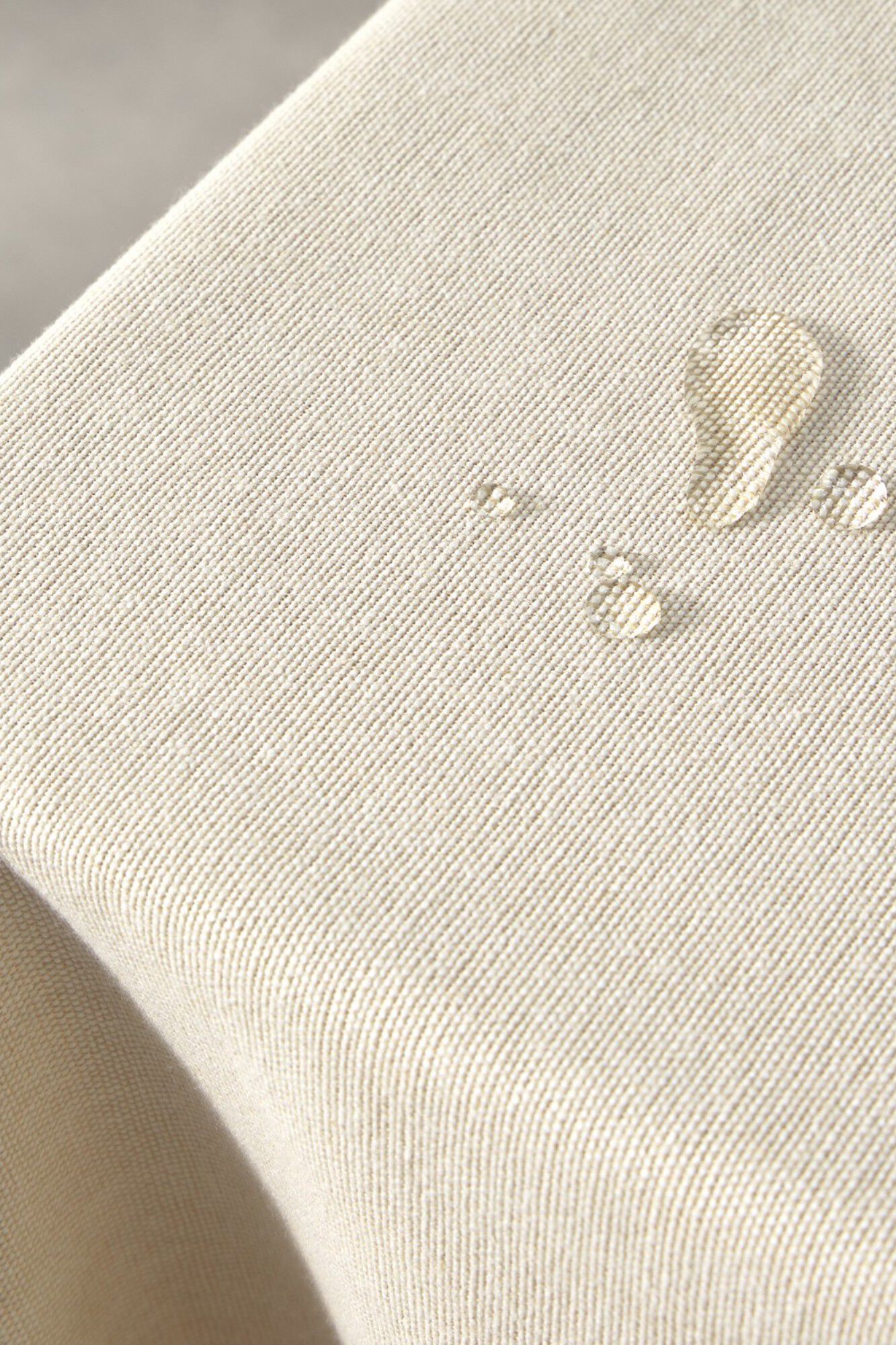 Textura Mantel mit Bl&auml;ttermuster schmutzabweisend