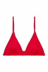 Penti Top bikini triangular cl&aacute;sico rojo