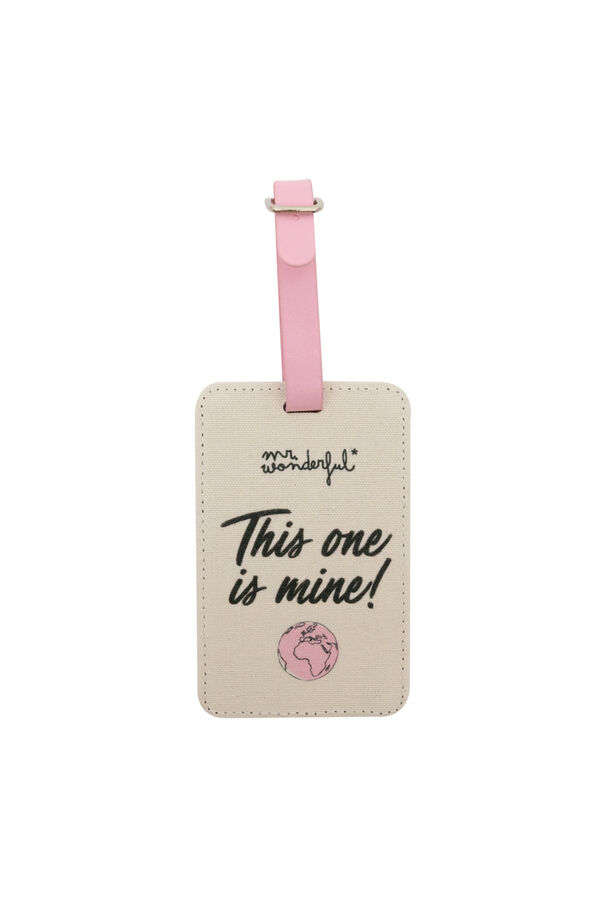 Mr. Wonderful Etiqueta da mala estampado