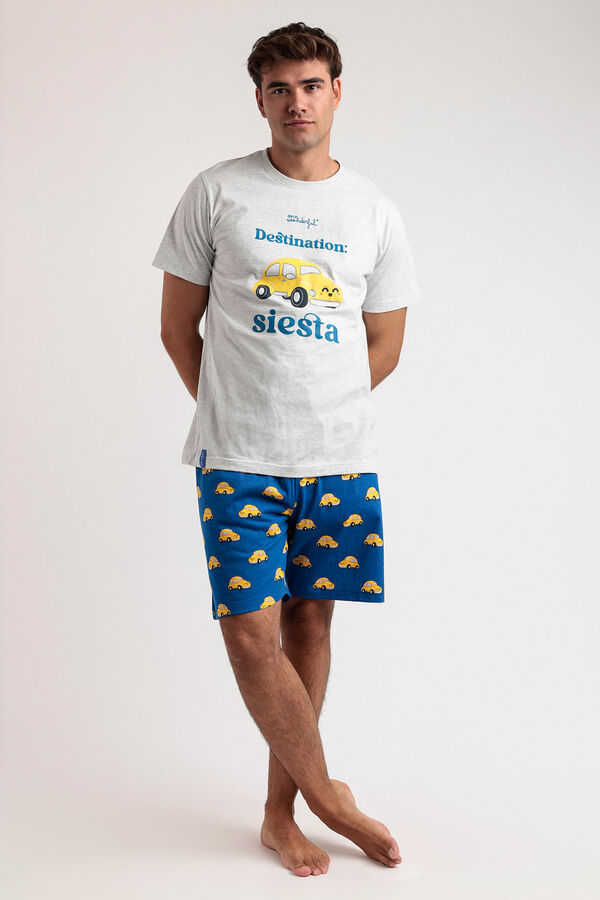 Mr. Wonderful Pijama de cochilo curto Mr Wonderful cinzento