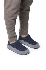 Womensecret Padded slippers for men in navy blue Blau