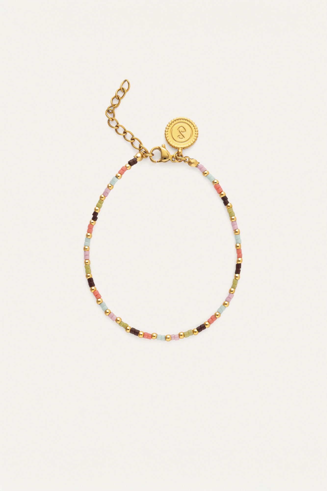 Singularu Pulsera Joy Colors Acero Ba&ntilde;o Oro