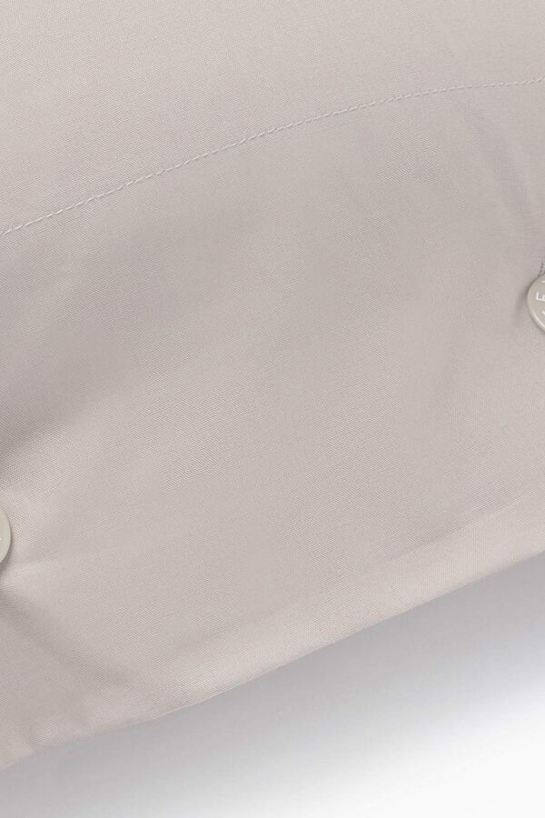 Textura Percale cotton pillowcase brown