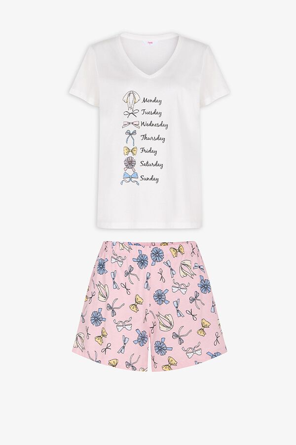 Penti Kratka pidžama sa dezenom ma&scaron;nica Roze