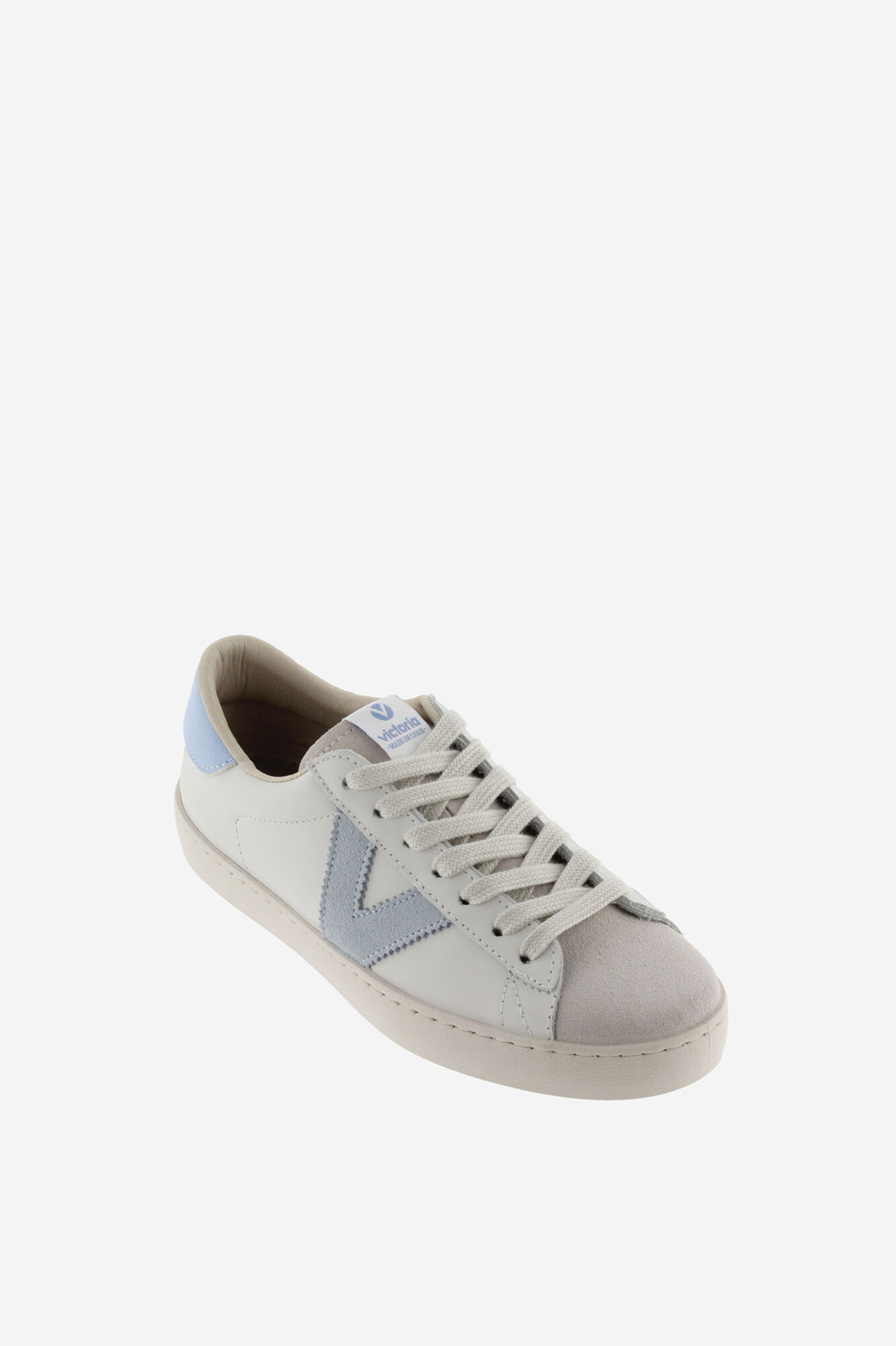 Victoria Zapatillas piel puntera serraje