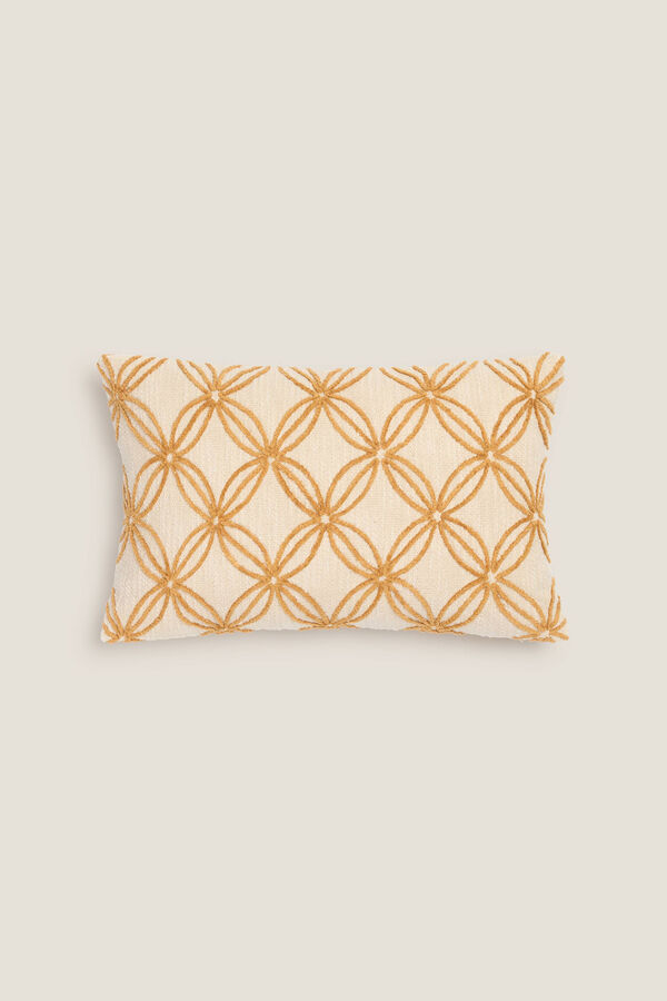 Womensecret Embroidered chenille cushion cover Žuta
