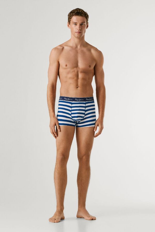 Pepe Jeans Pack 3 boxer liso y rayas verde