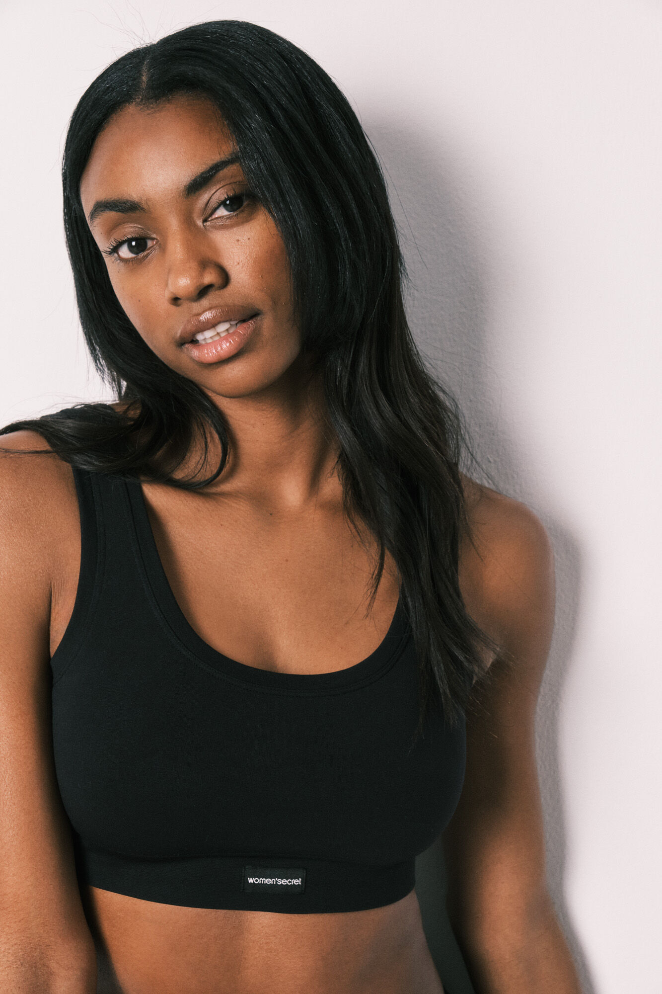 Women'secret COZY Top seamless negro