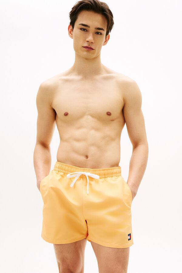 Tommy Hilfiger Embroidered flag men's swimwear red