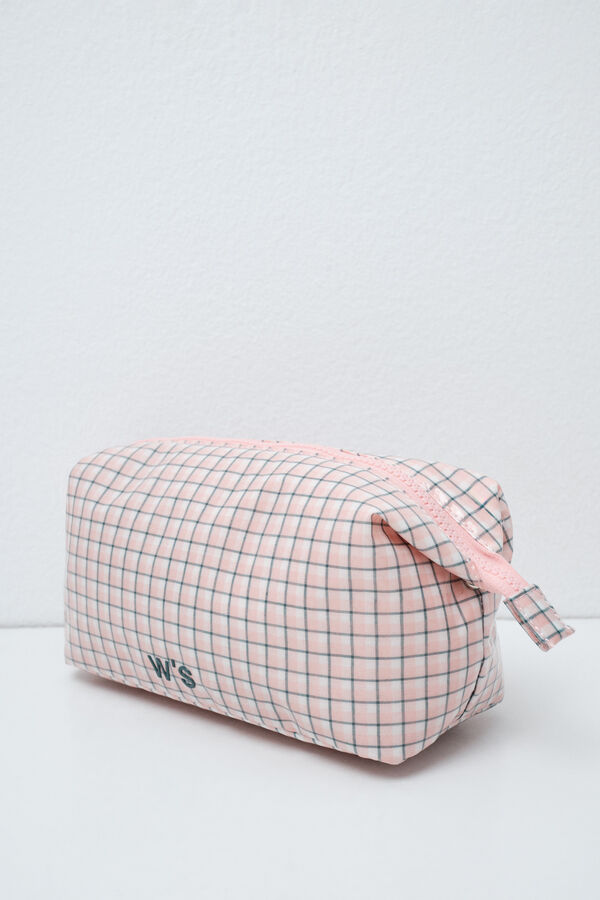 Women'secret Plaid medium vanity case with handle printed
