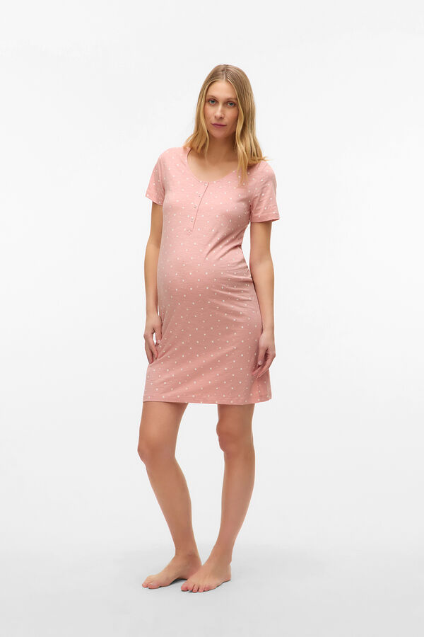 Mamalicious maternity and breastfeeding nightgown Roze