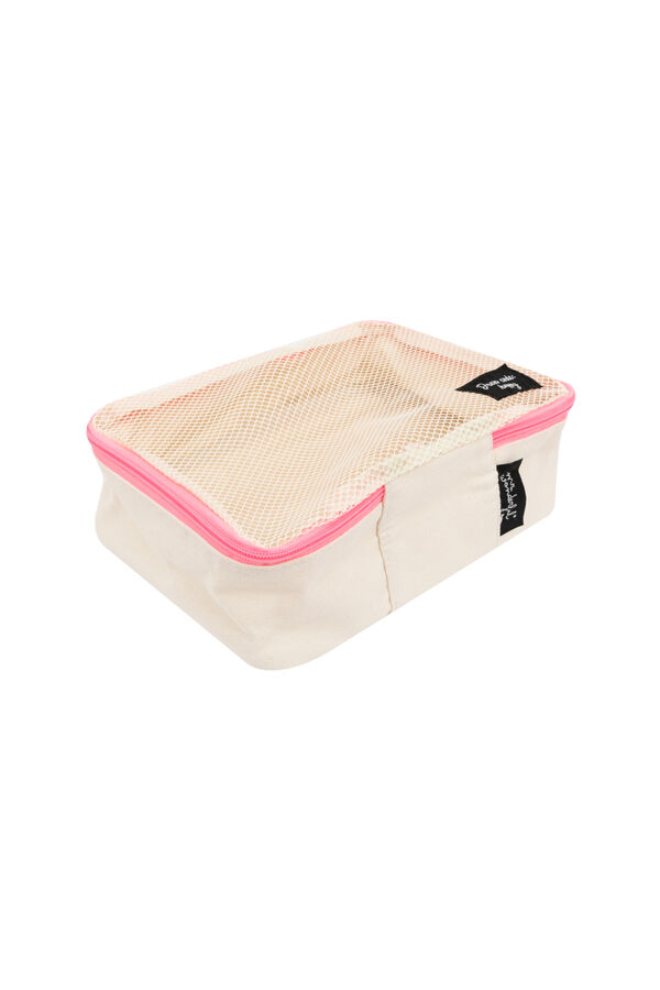 Mr. Wonderful Set 3 bolsas organizadoras estampado