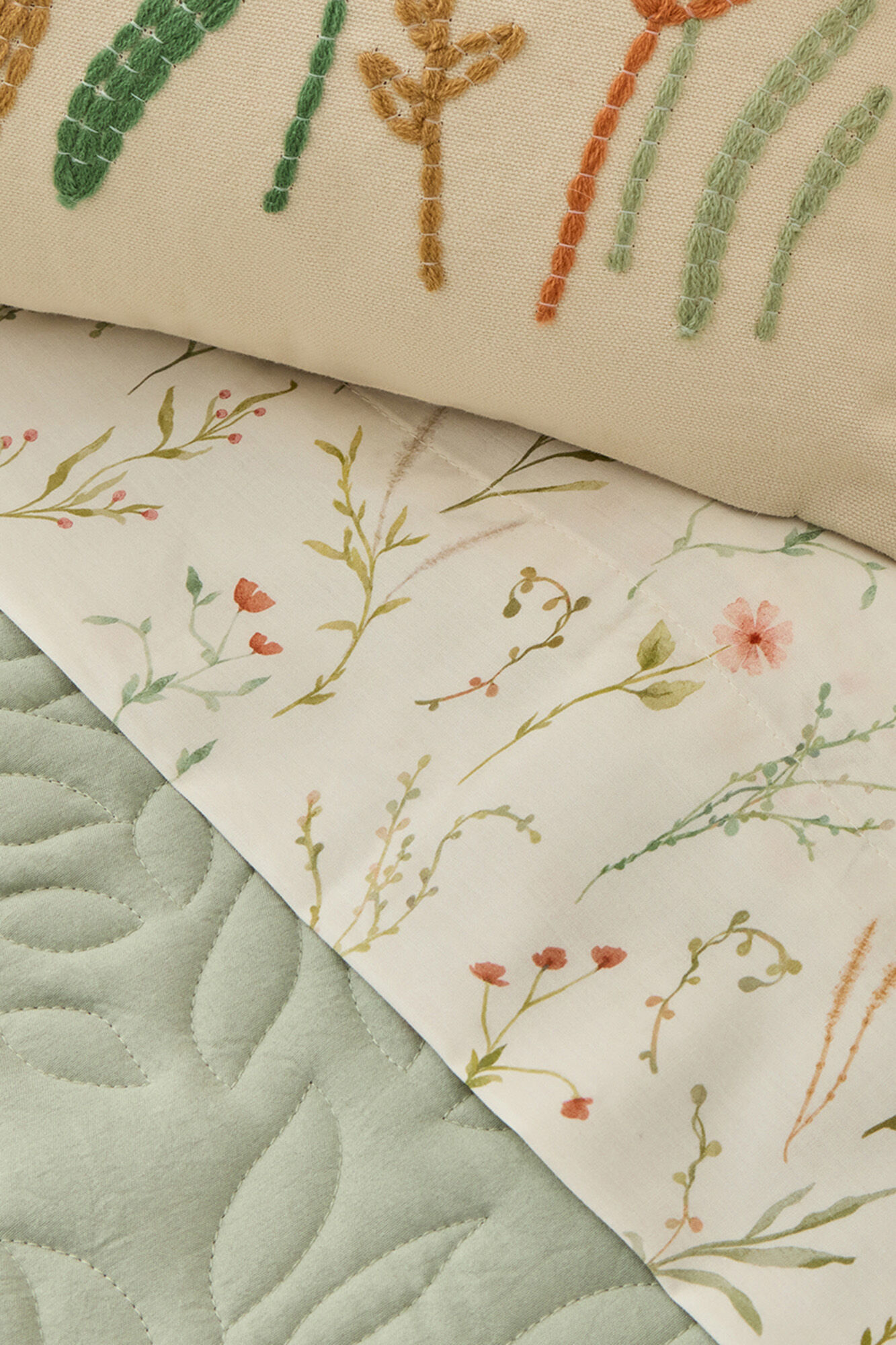 Textura Bedrucktes Satin-Bettlaken