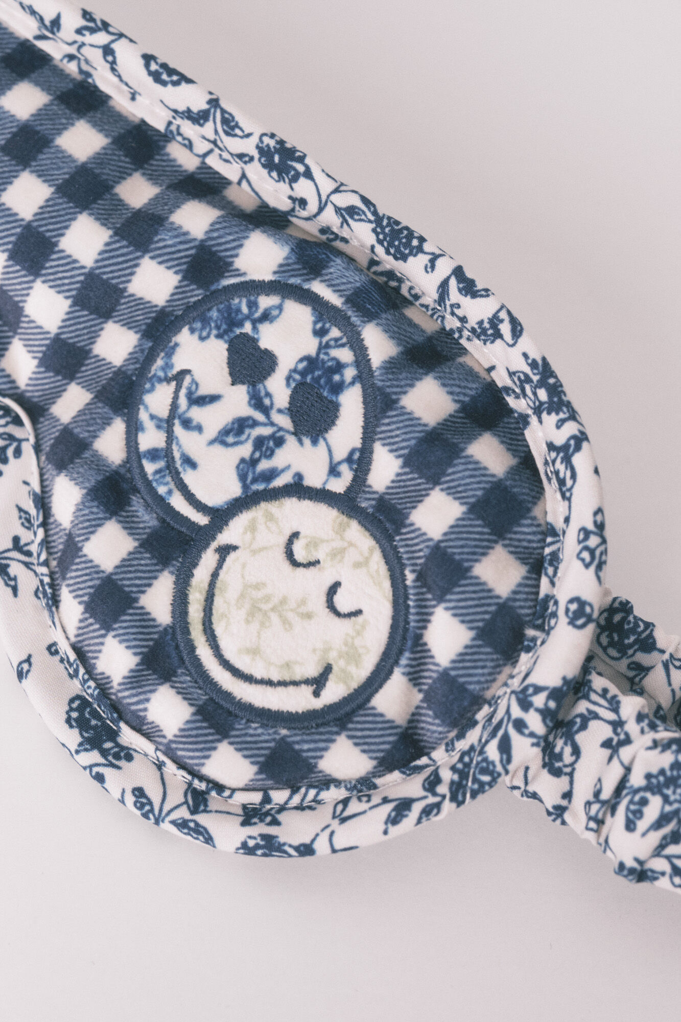Women'secret SmileyWorld&reg; blue gingham sleep mask