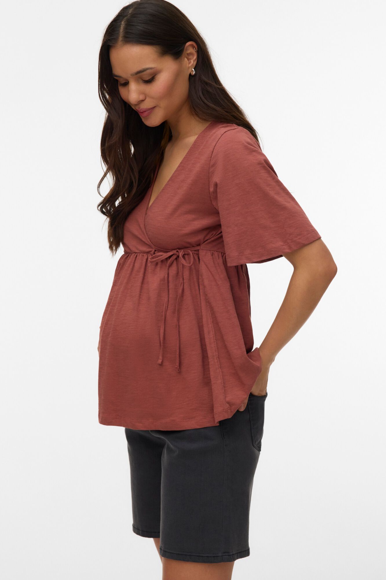 Mamalicious T-shirt manga curta Maternity