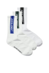 Jack & Jones Pack x3 calcetines con logo negro
