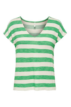 Womensecret T-shirt maternity às riscas e de manga curta verde