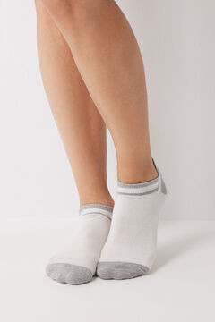 Womensecret Short white lurex socks white