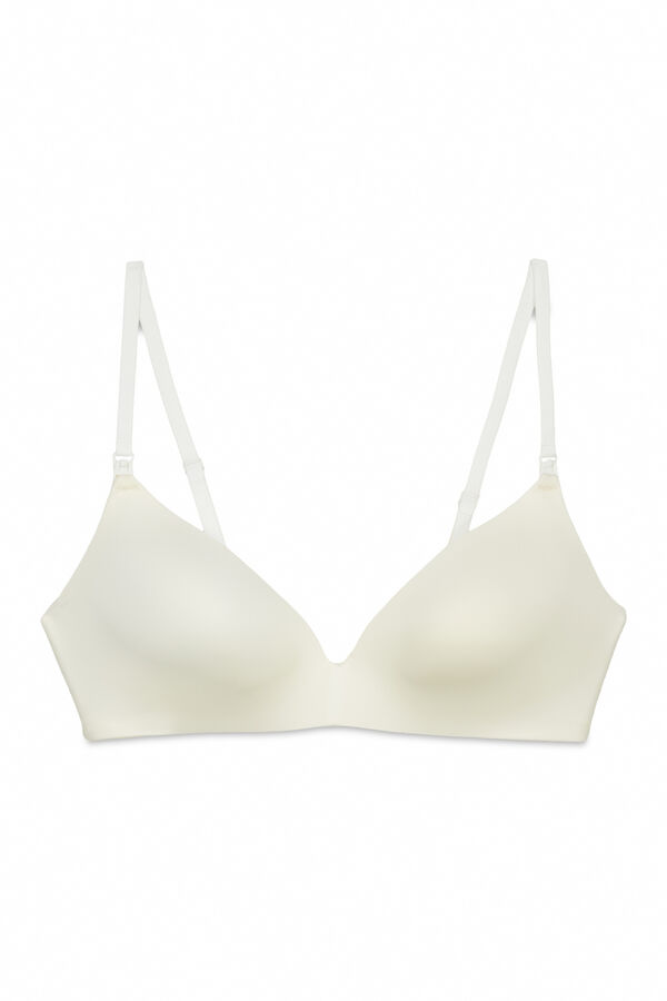 Women'secret Soutien maternity triangular com enchimento branco LOVELY bege