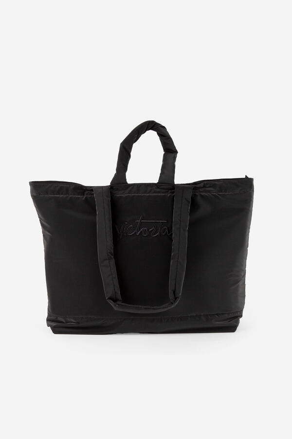 Victoria Bolso shopper de nylon negro negro