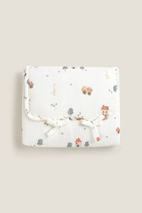 Textura Cambiador de algodón casitas