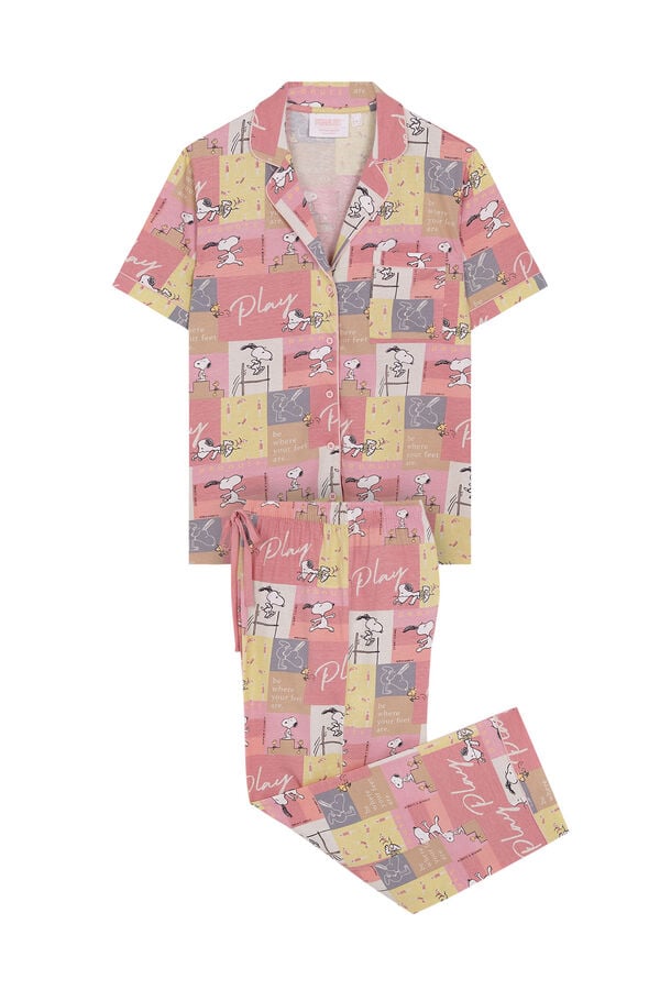 Womensecret Classic 100% cotton "Play" pyjamas pink