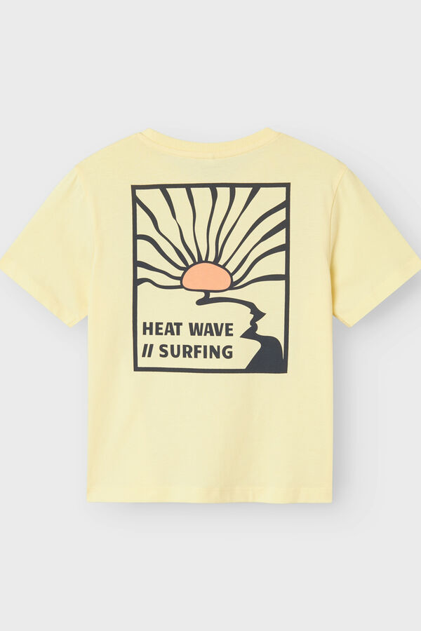 Womensecret Boys' short-sleeved surfer print T-shirt printed