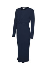 Mamalicious Vestido midi para maternity e amamentação  azul