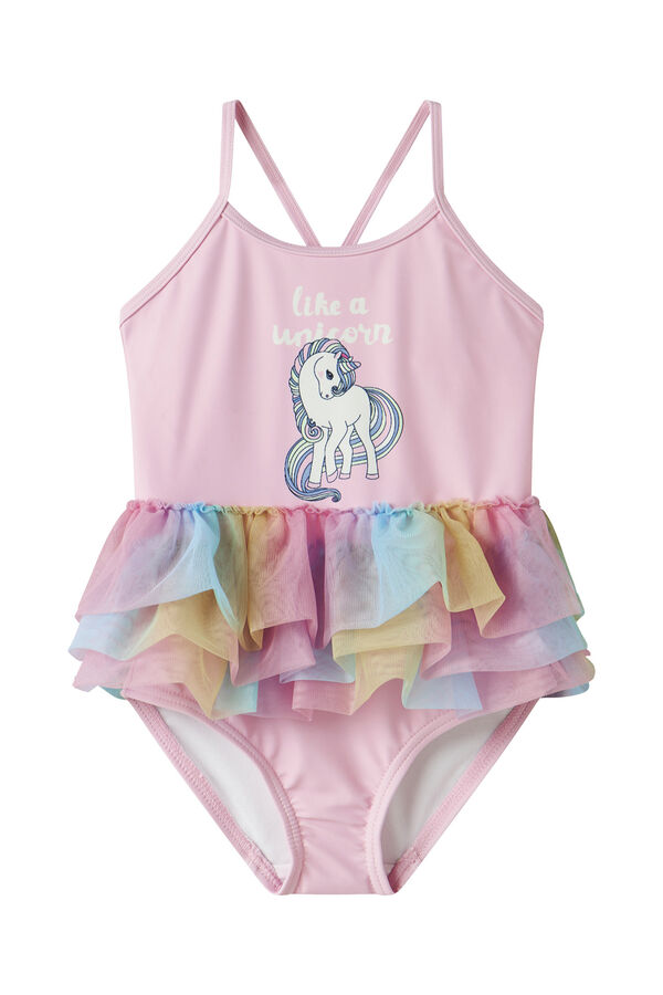 Name it Ba&ntilde;ador unicornio de ni&ntilde;a rosa