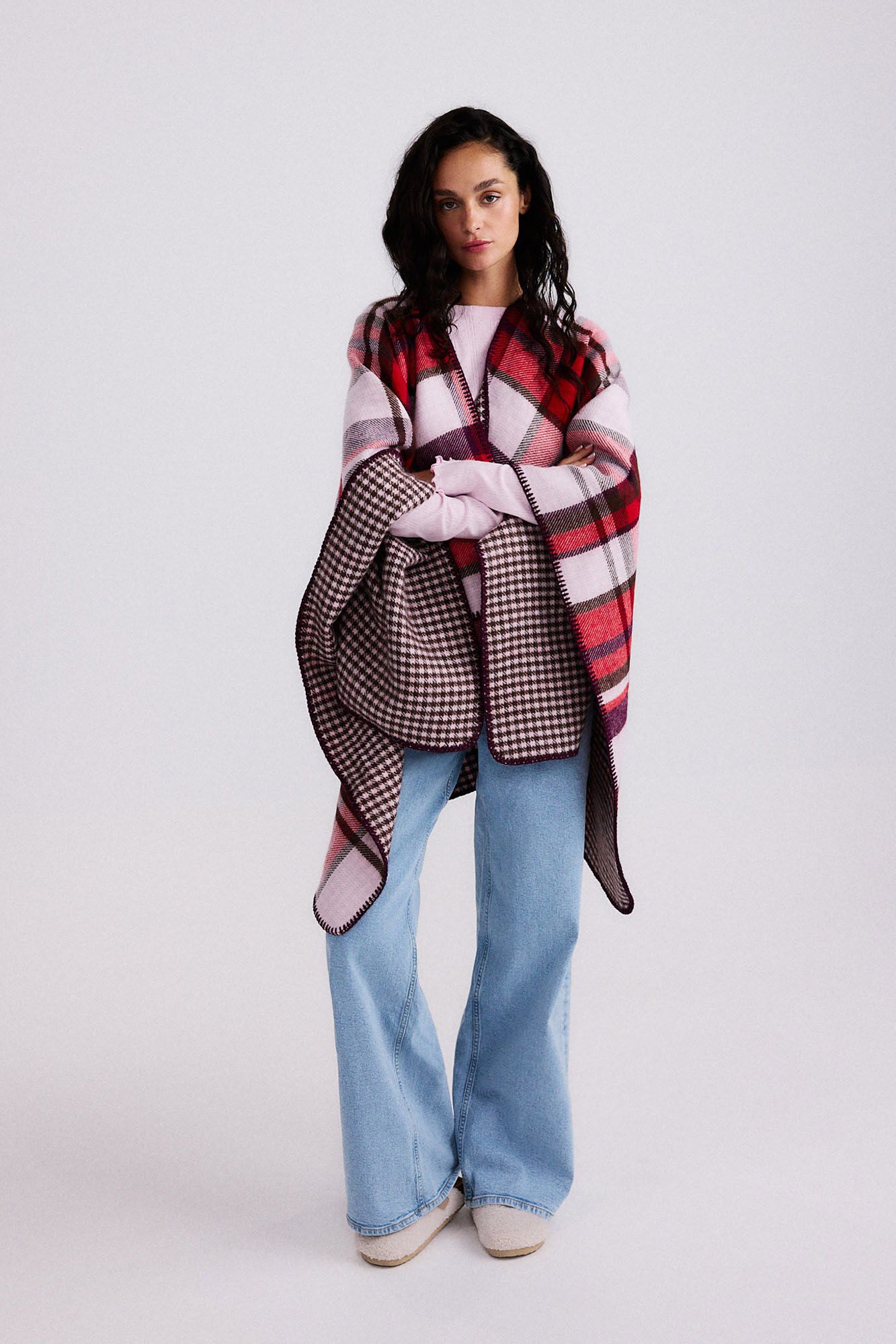Pieces Poncho reversible