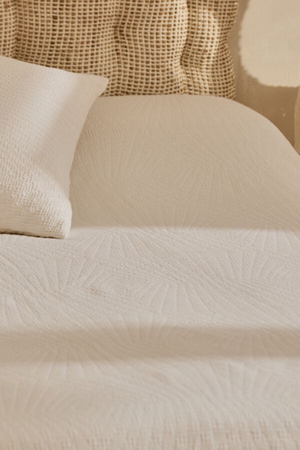 Calma House 240x260 cotton bedspread white