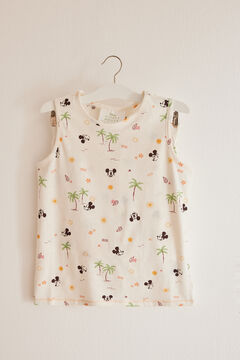 Womensecret Pijama infantil 100% algodón Mickey Mouse blanco