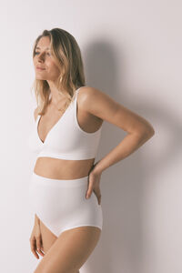 Women'secret White high-waisted maternity panty