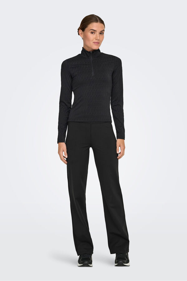 Only Play Legging t&eacute;rmico recto negro