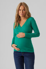 Womensecret Top de algodón maternity 2 funciones green