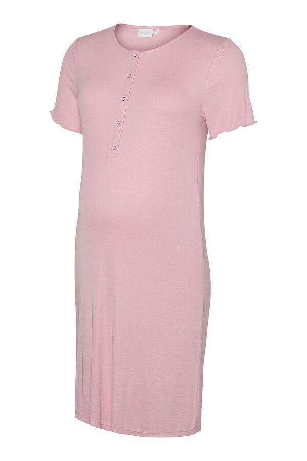Mamalicious Kurzes Stillnachthemd f&uuml;r Maternity Rosa