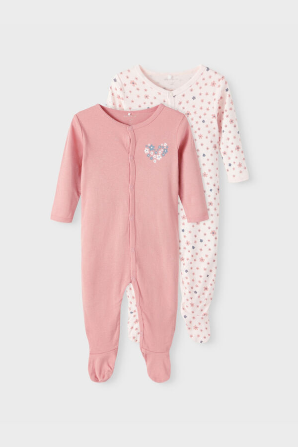 Womensecret Pack de dois pijamas de bebé rosa