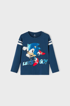 Womensecret Camiseta niño Sonic azul