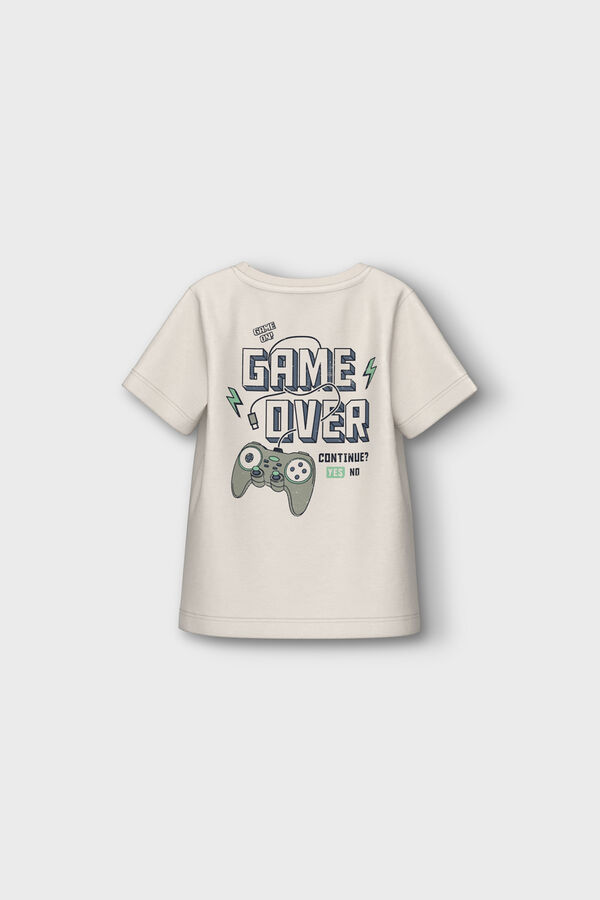 Womensecret Game Over boy's t-shirt blanc