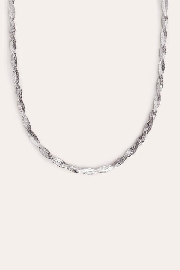 Womensecret Lisse Twister steel necklace Grau