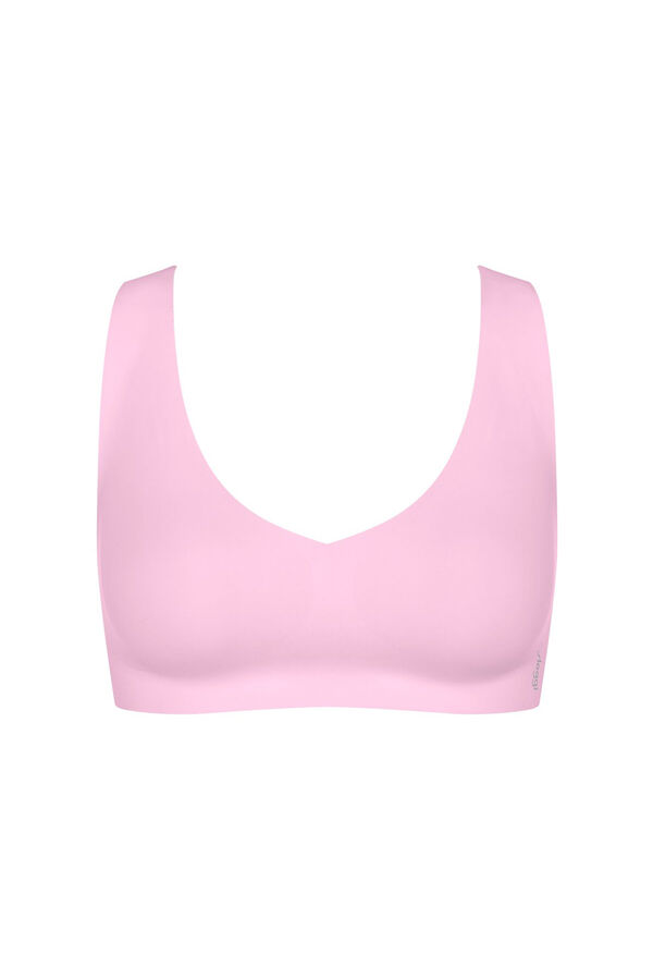 Sloggi Soutien bralette sem costuras em microfibra rosa