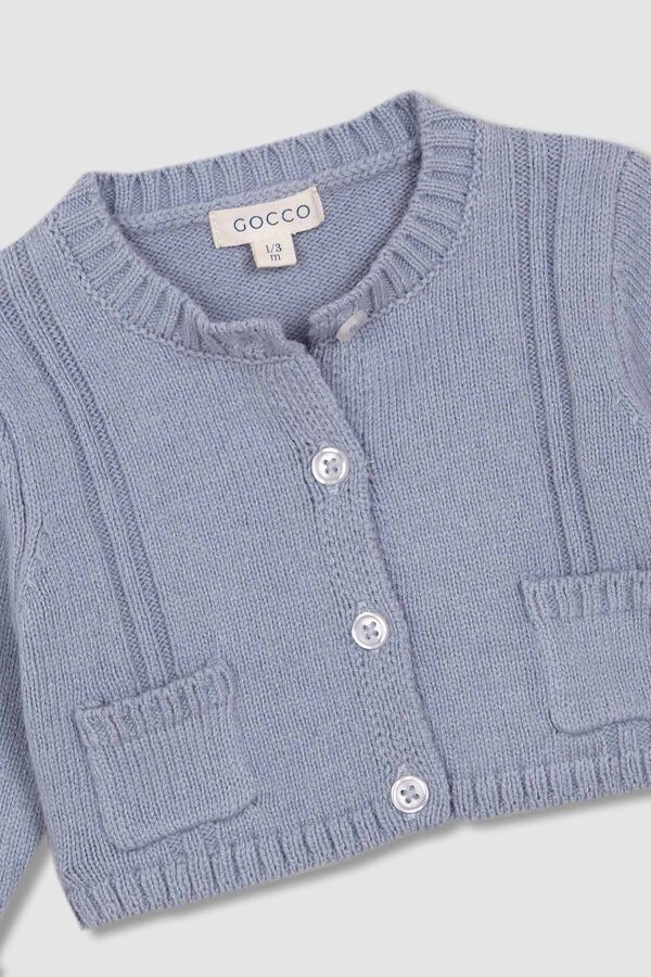 Gocco Chaqueta con bolsillos azul turquesa