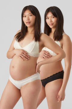 Womensecret Pack of Tencel maternity panties blanc
